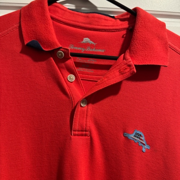 Tommy Bahama Men’s Polo Shirt – Medium – Barely Used - Red - Picture 7 of 7